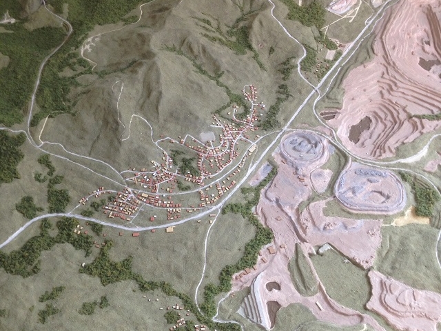 maquetes de barragens